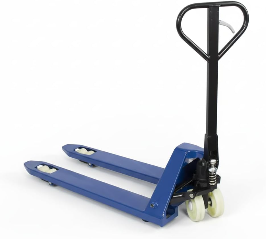Hydraulic Pallet Jack Industrial Warehouse Hand Pump Truck Heavy Duty Material Handling Equipment Rack It Stack It 2000 Blue