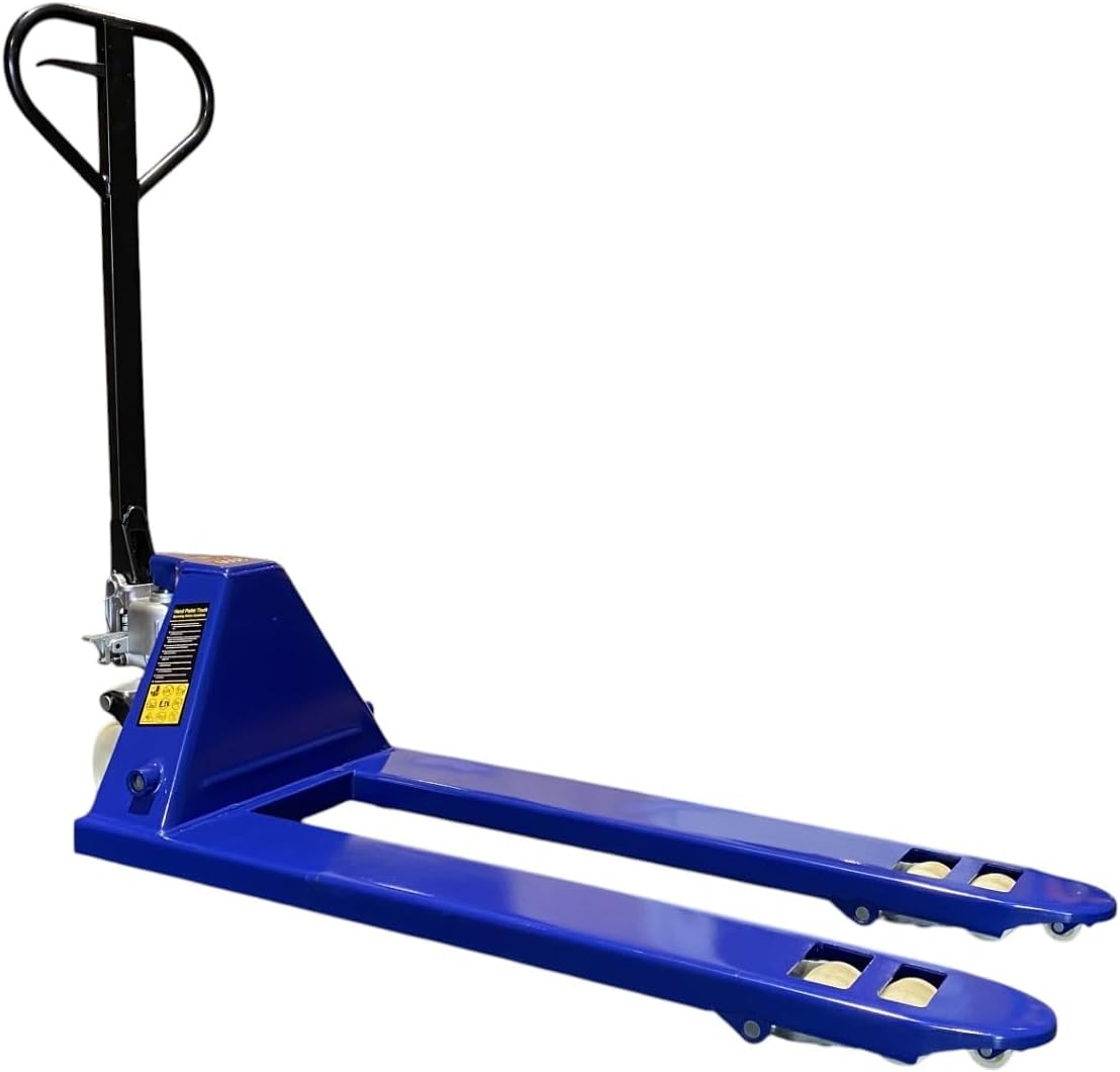 Hydraulic Pallet Jack Industrial Warehouse Hand Pump Truck Heavy Duty Material Handling Equipment Rack It Stack It 2000 Blue