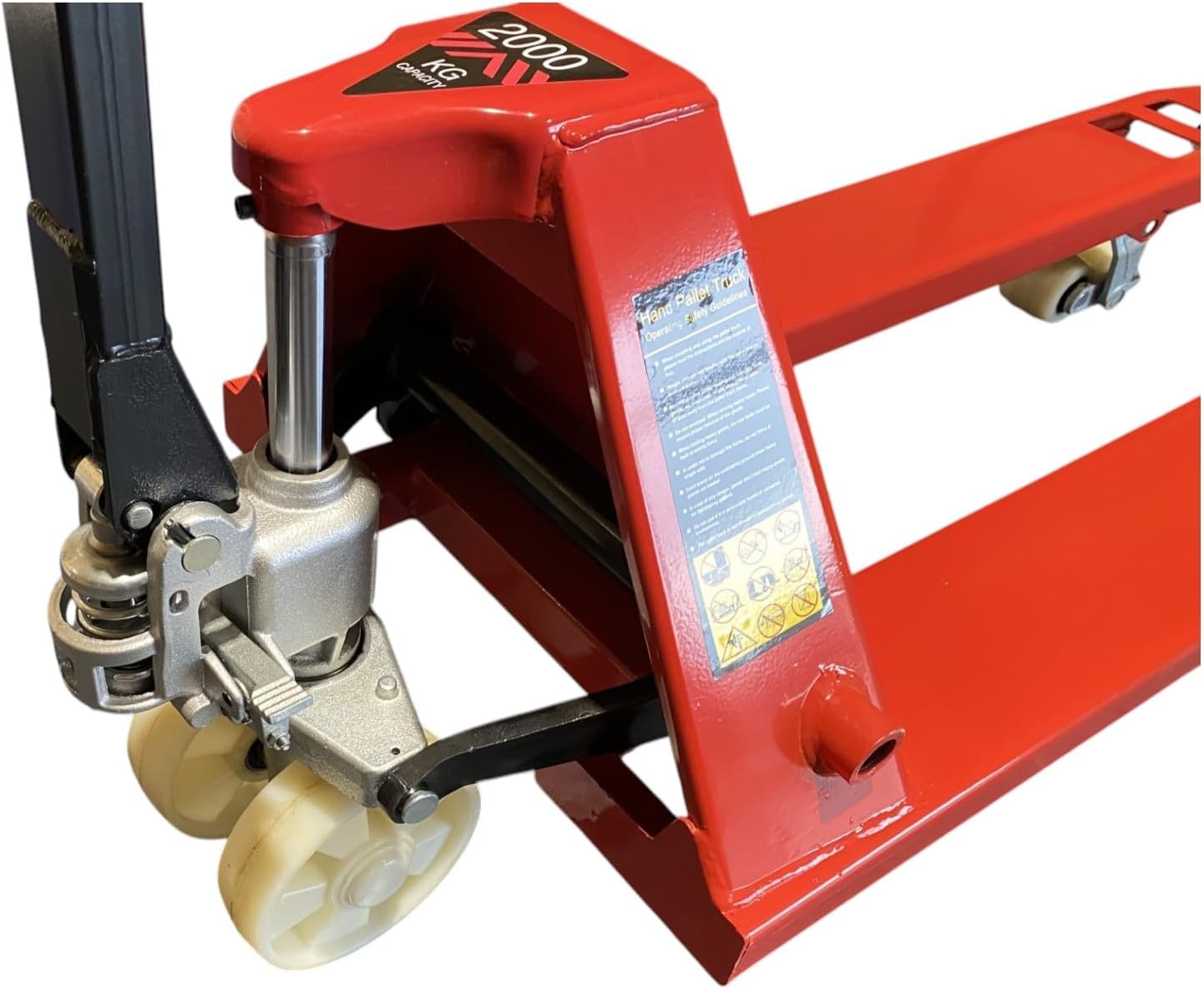 Hydraulic Pallet Jack Industrial Warehouse Hand Pump Truck Heavy Duty Material Handling Equipment Rack It Stack It 2000 Red