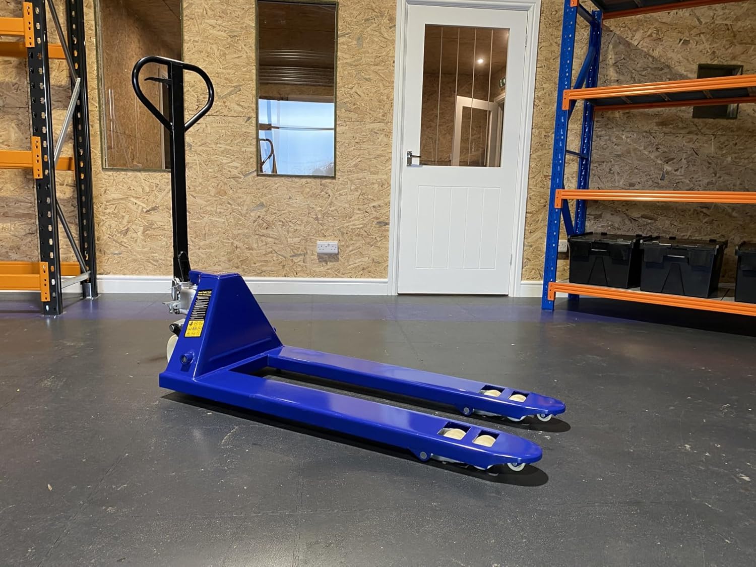 Hydraulic Pallet Jack Industrial Warehouse Hand Pump Truck Heavy Duty Material Handling Equipment Rack It Stack It 2000 Blue